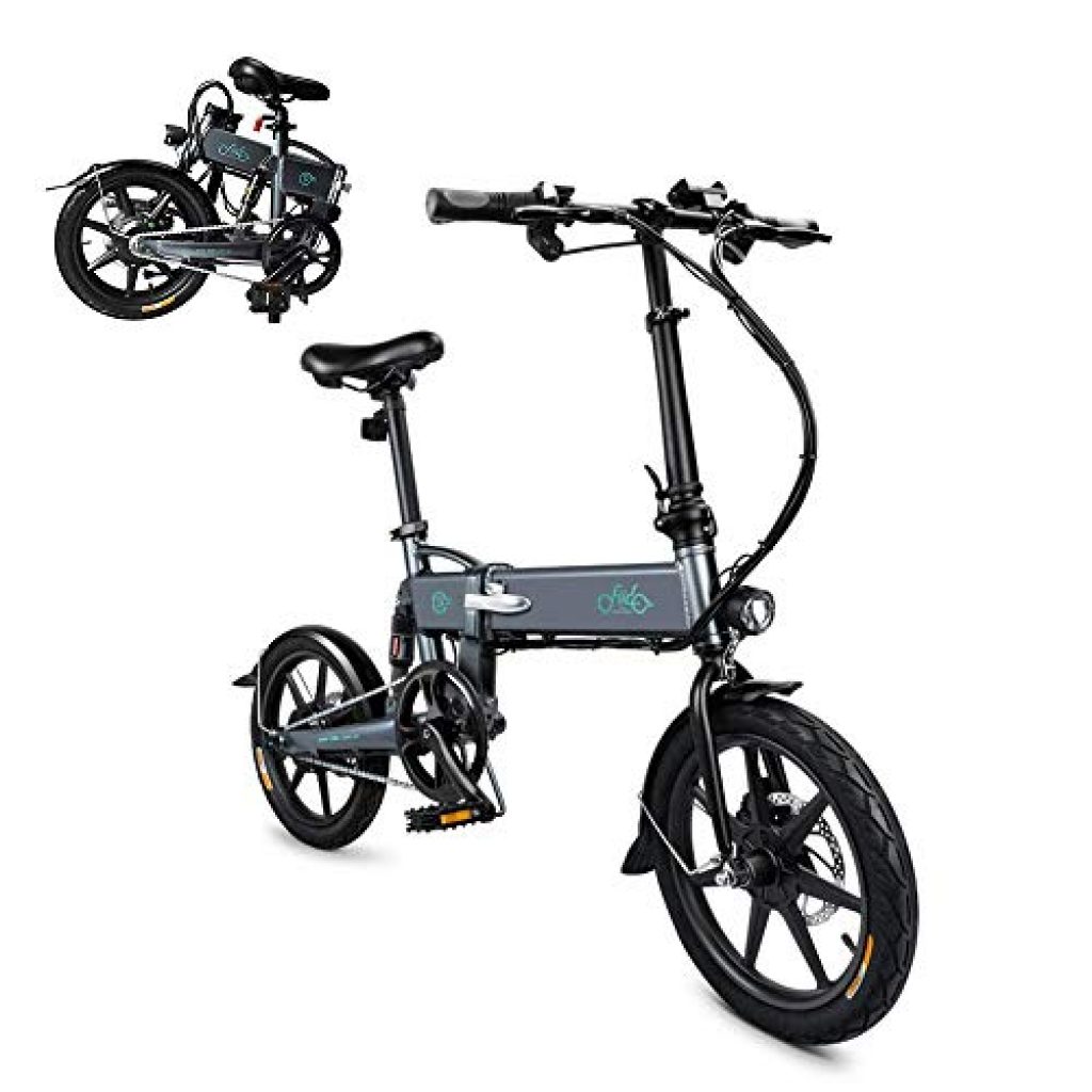 LHLCG Bicicleta eléctrica Plegable Mini portátil Fácil de almacenar