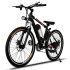 AMDirect Bicicleta de Montaña Eléctrica de 26 Pulgadas E-Bike con Batería de Litio Desmontable 250W