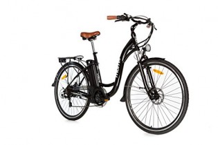 Moma Bikes Bicicleta Electrica, Urbana EBIKE-28 «, Alu. SHIMANO 7V