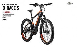 Whistle b-Race S Gama 2020 , Black- Neon Orange Matt, 50 CM – 20